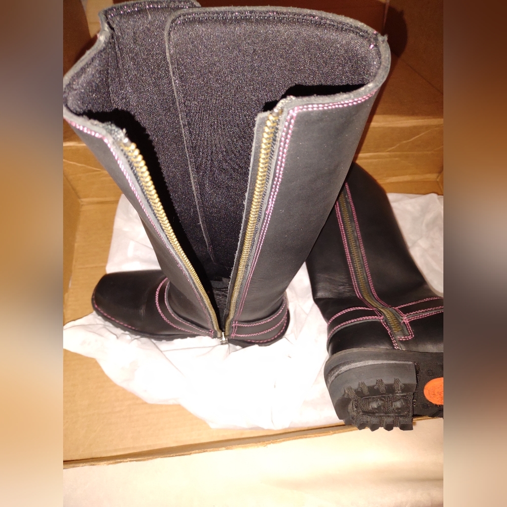 Milwaukee Motorcycle Style Knee High Boots - Brand New in Box - Picture 8 of 15